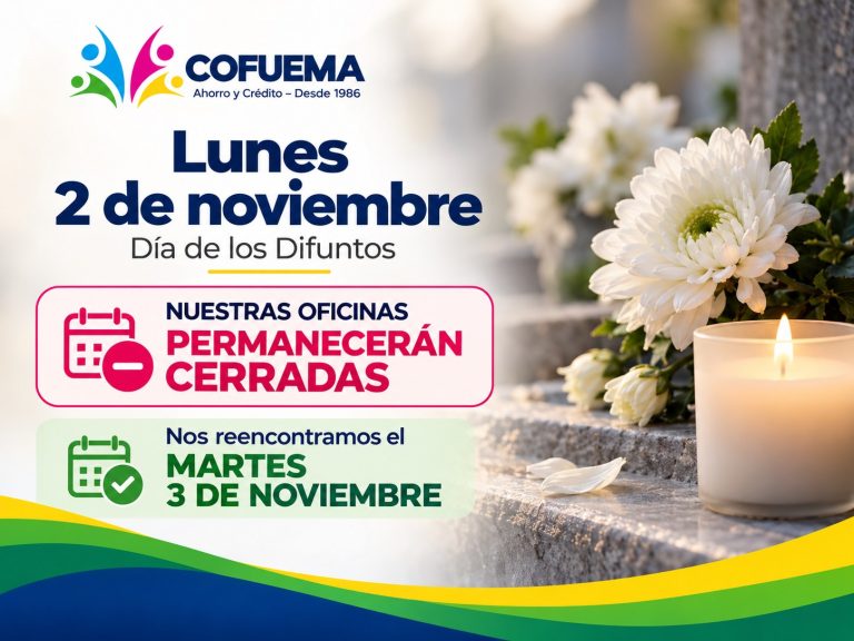 Comunicado de Difuntos con Flores y Vela